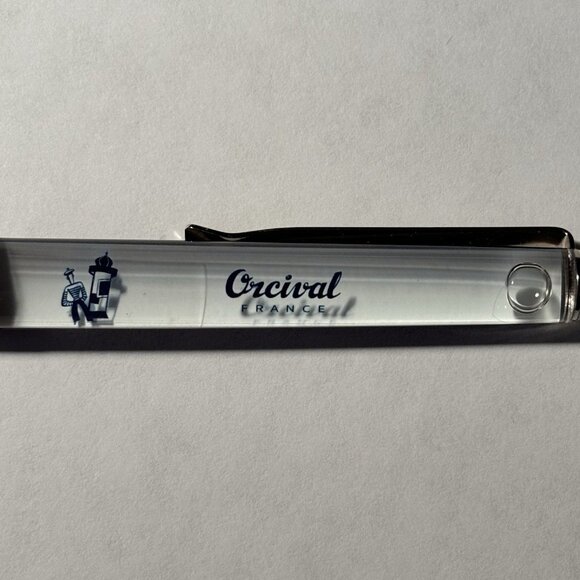 Orcival France Advertising Floaty Pen Clothing Brand Striped Shirts French Navy - Picture 5 of 10